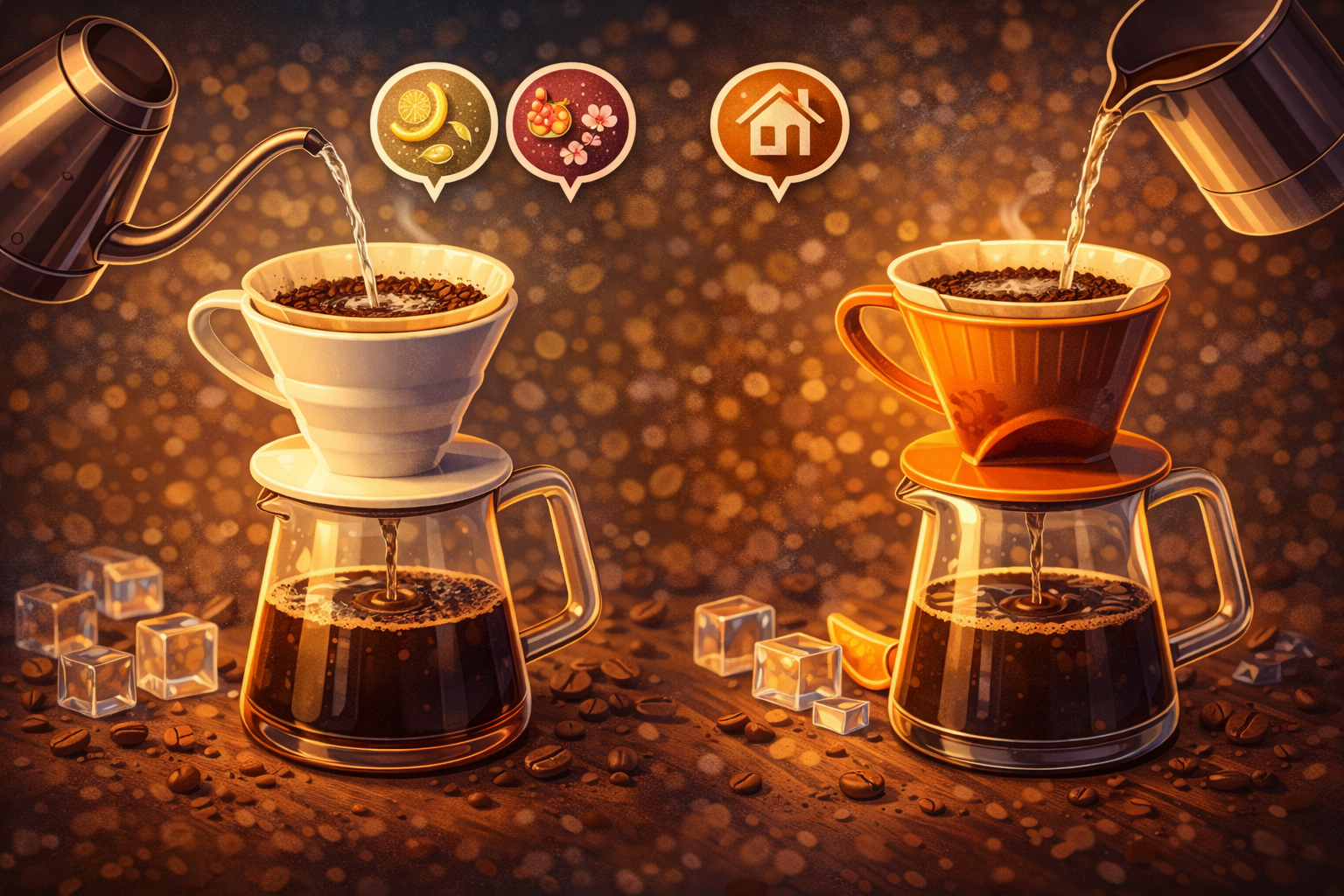 V60 (cone) vs Melitta (filtro comum): qual escolher e por que